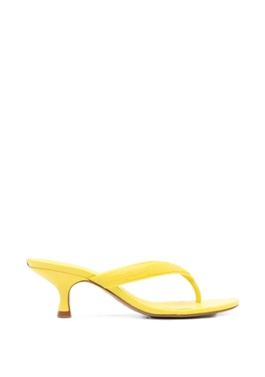 FARM Rio yellow-rob heeled sandals
