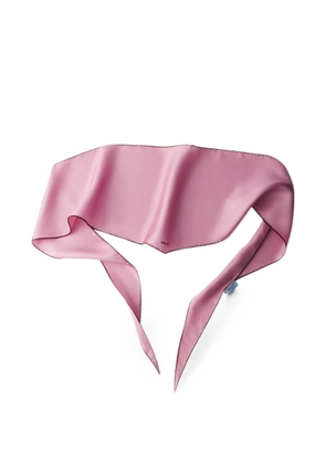 Prada printed twill scarf - Pink