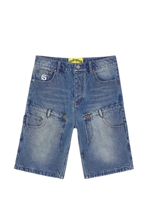 GODSPEED twin-panel denim shorts - Blue