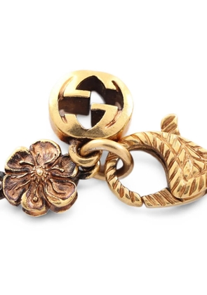 Gucci Pre-Owned 2010s Interlocking G flower necklace - Gold