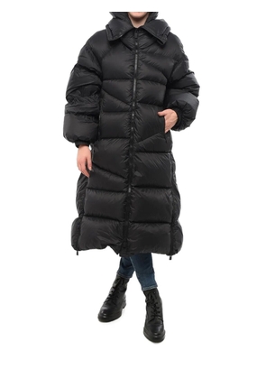 Bacon quilted hooded coat - Black