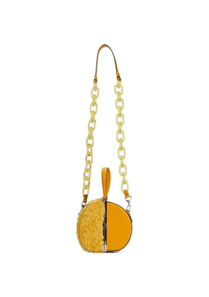 Moschino clasp-fastening shoulder bag - Yellow