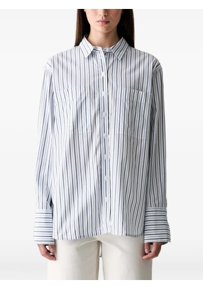 Barbour Fawley striped relaxed long-sleeved shirt - White