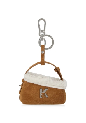 Karl Lagerfeld Jeans Geo bag keychain - Brown