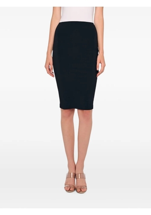 Norma Kamali straight-cut high-waist midi skirt - Black