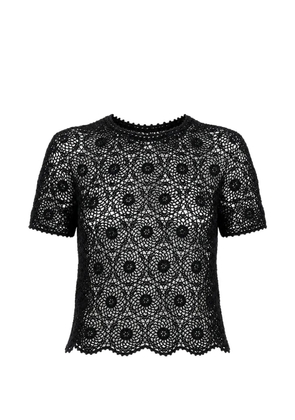 Nili Lotan Elionne crochet-knit blouse - Black