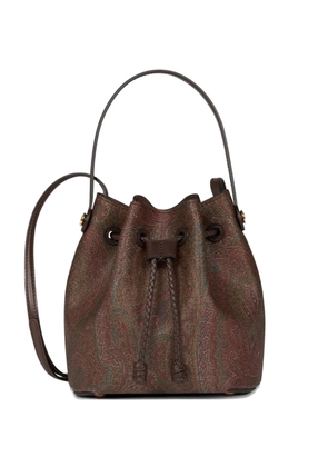 ETRO mini Arnica paisley bucket bag - Brown