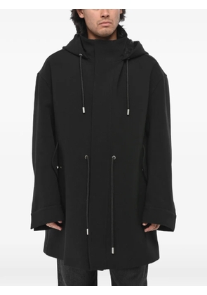 Off-White hooded drawstring-waist parka - Black