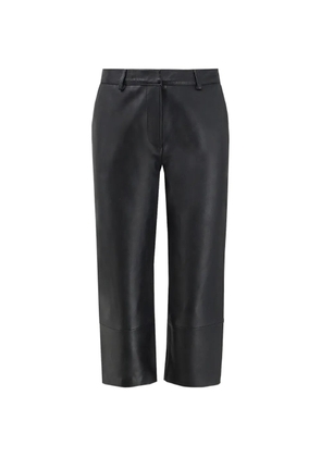 The Frankie Shop Lior leather capri pants - black