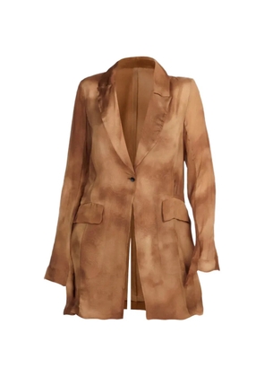 Masnada tie-dye unlined blazer - Brown