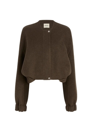 KHAITE Cordan jacket in army melange - Brown