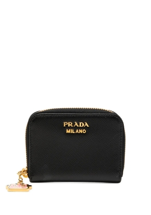 Prada Pre-Owned 2013-2026 Saffiano Zip Around coin pouch - Black