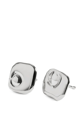 Monica Vinader hammered-effect stud earrings - Silver
