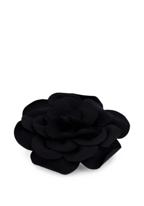 PAULA handmade flower brooch - Black