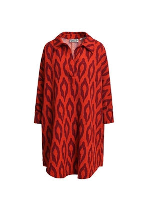 Essentiel Antwerp Klumsy graphic-print midi dress - Orange