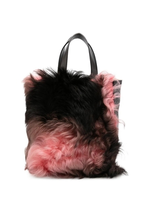 Marni Museo Soft shearling tote bag - Brown