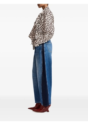 Essentiel Antwerp leopard-print pussy-bow shirt - Neutrals