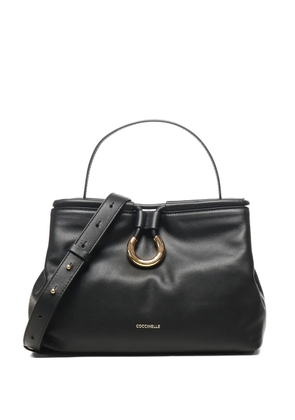 Coccinelle ring-detail shoulder bag - Black