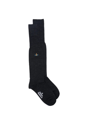 Vivienne Westwood Orb-embroidered socks - Blue