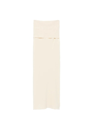 Aya Muse Oona ribbed-knit maxi skirt - Neutrals