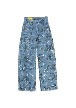 Marques'Almeida sequin-embroidered jeans - Blue