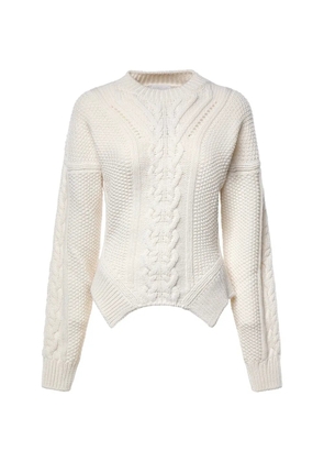 DONDUP cable-knit drop-shoulder sweater - White