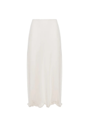 Seen Users Twombly Bloom ruffled midi skirt - White