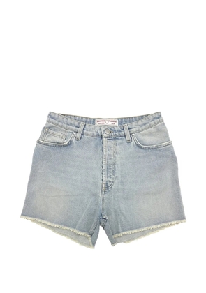 Htc Los Angeles raw-cut denim shorts - Blue