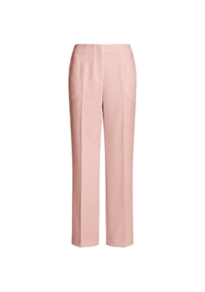 Alberta Ferretti pressed-crease straight-leg trousers - Pink