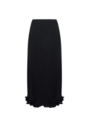 Seen Users Twombly Bloom ruffled midi skirt - Black