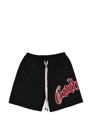 GODSPEED OG logo-patch drawstring shorts - Black