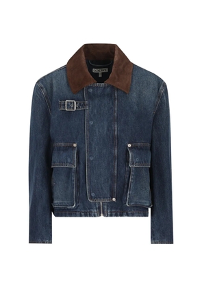 LOEWE short parka in denim - Blue