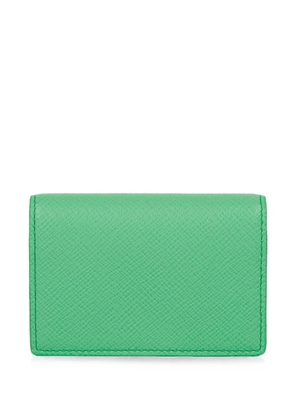 Smythson snap-closure bi-fold card holder - Green