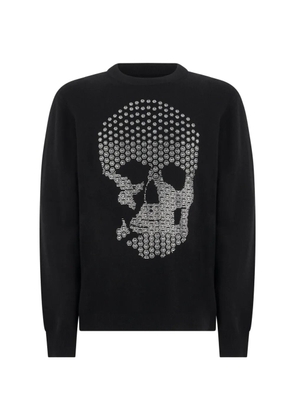 Philipp Plein Skull rhinestone-embellished sweater - Black