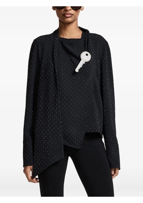 Essentiel Antwerp rhinestone-embellished asymmetric blouse - Black