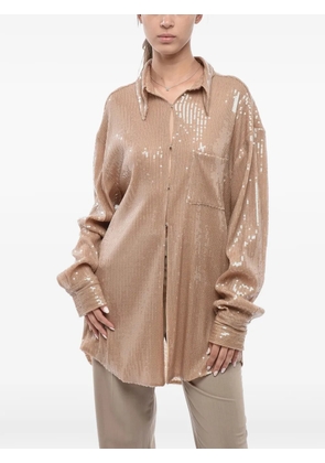 Giuseppe Di Morabito sequin-embellished shirt - Neutrals