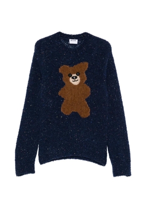 Moschino Teddy Bear flecked sweater - Blue