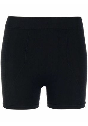 Rick Owens ribbed-detail stretch shorts - Black