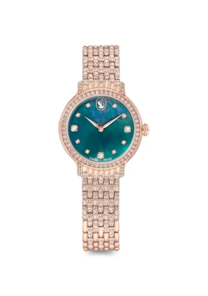 Swarovski crystal-embellished 31mm watch - Green