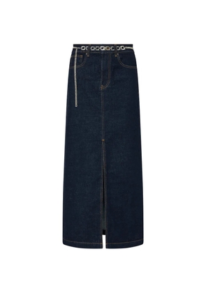 LIU JO denim maxi skirt - Blue
