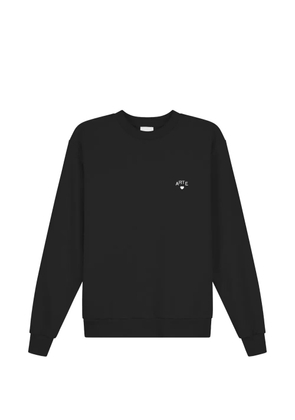 Arte Antwerp logo-embroidered heart-motif sweatshirt - Black