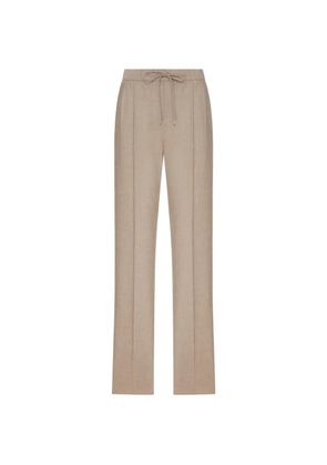 Max Mara drawstring pressed-crease trousers - Neutrals