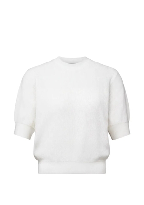 Drykorn fine-knit short-sleeve T-shirt - White