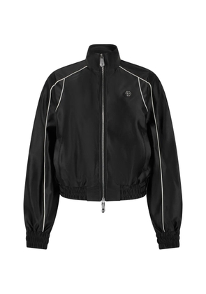 Philipp Plein laminated tracksuit jacket - Black