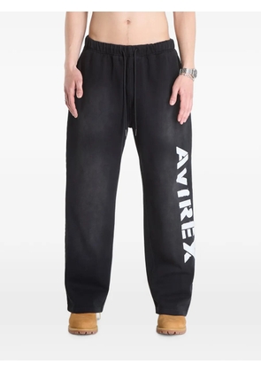 Avirex logo-print track pants - Black