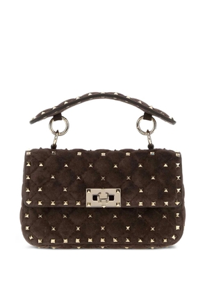 Valentino Garavani Rockstud quilted tote bag - Brown