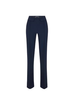 Elisabetta Franchi trousers in double-layer stretch crêpe - Blue