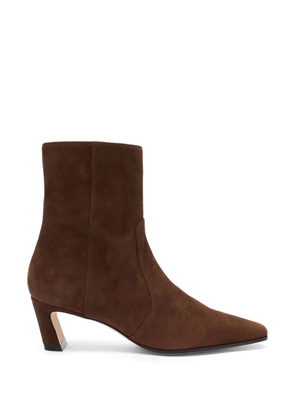 Stuart Weitzman Stassi sculptural-heel ankle boots - Brown
