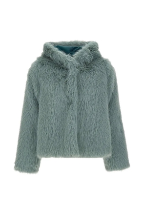 kaos hooded faux-fur jacket - Green