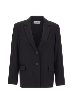 kaos single-breasted flap-pocket blazer - Black